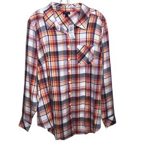 NEW Torrid Parker Plaid Milly Shirt Plus Size 1X 14-16 Western Cowgirl NWT